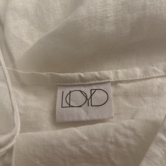 LLOYD Clothing Linen Sundress in White - Picture 7 of 9
